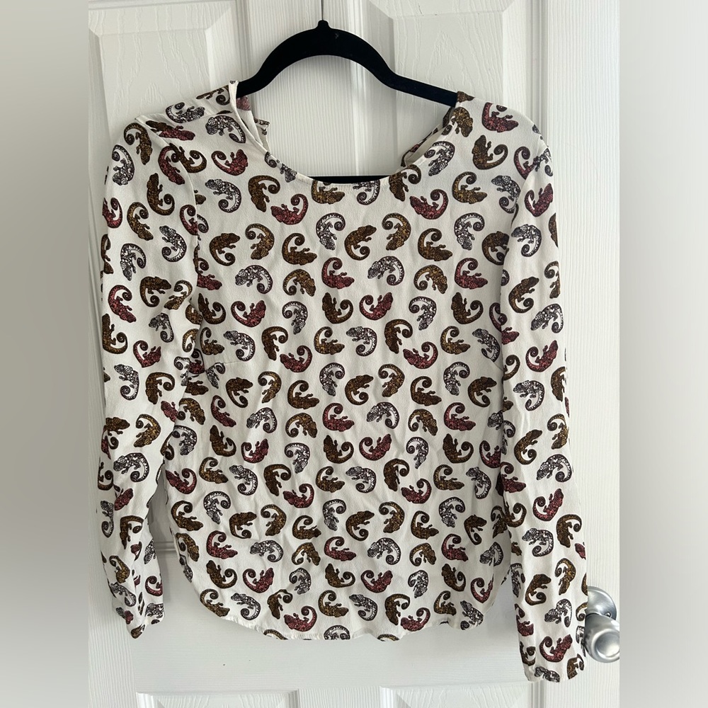 Chameleon print blouse